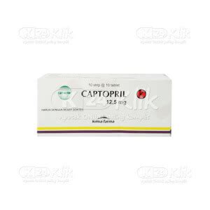 Captopril KF 12 5 Tablet Manfaat Dosis Efek Sam