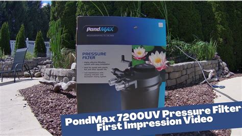 Pondmax 7200uv Pond Pressure Filter Youtube