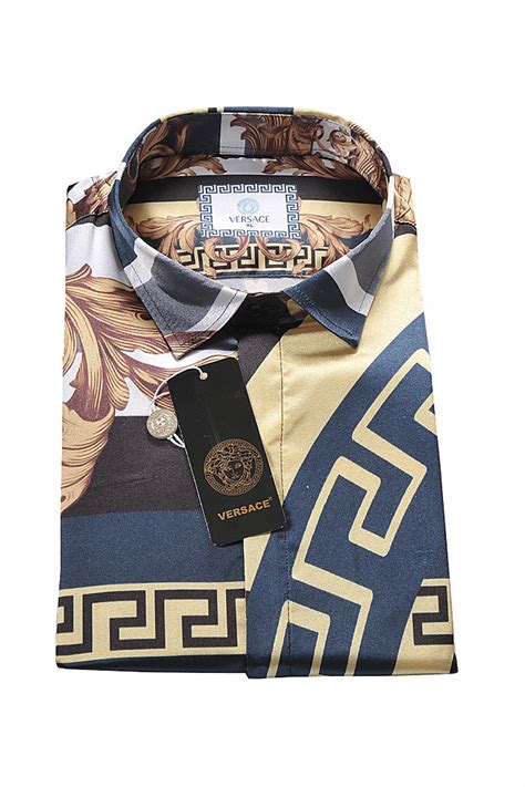 Mens Designer Clothes Versace Mens Multicolor Shirt 180