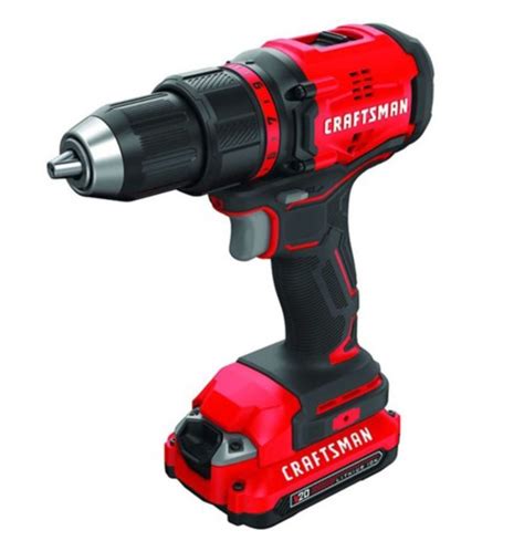 Craftsman V20 20 V 1/2 In Brushless Cordless Compact Drill Kit (Battery ...