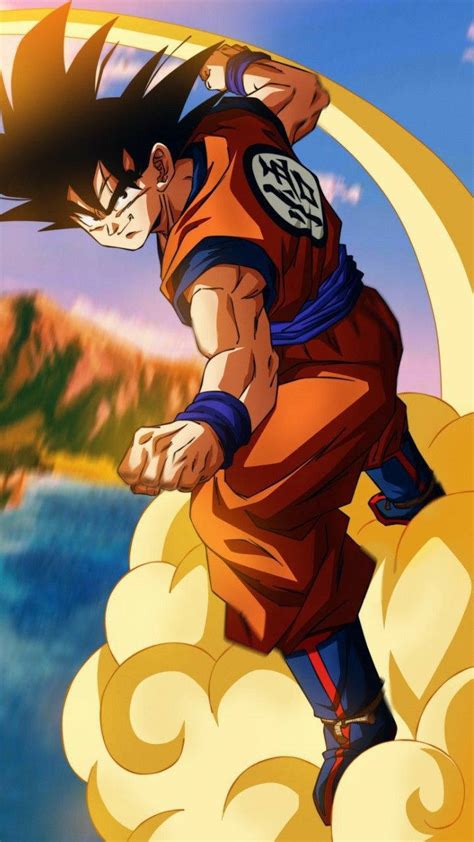 Download Goku 4k Ultra Hd Riding Flying Nimbus Wallpaper