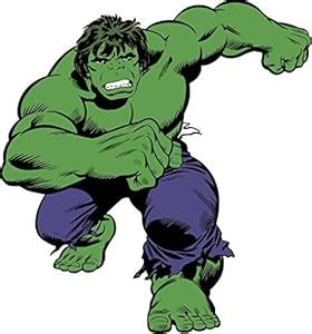 Amazon THE INCREDIBLE HULK Decal WALL STICKER Art Classic Comics