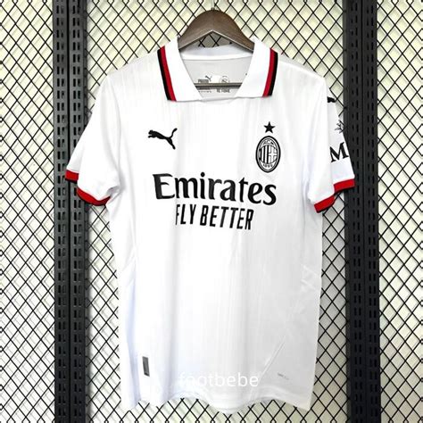 Maillot Ac Milan Exterieur Blanc Footbebe