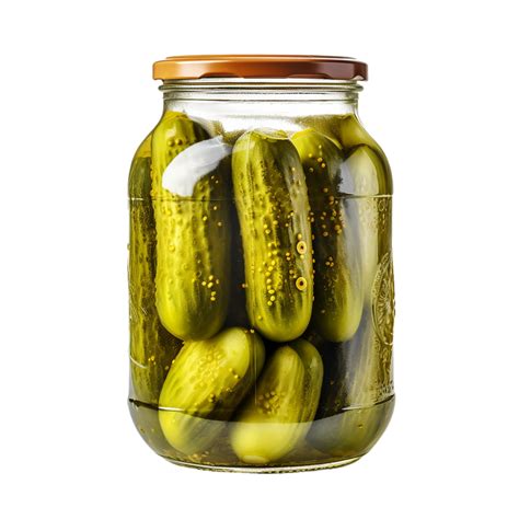 Ai Generated Jar Of Pickles On Transparent Background Png Image