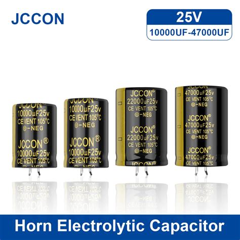 Capacitor Eletrolítico De áudio Jccon Capacitor De 25v 10000uf