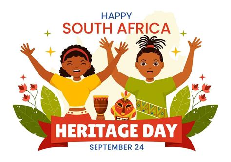 Happy Heritage Day South Africa Vector Illustration On September 24