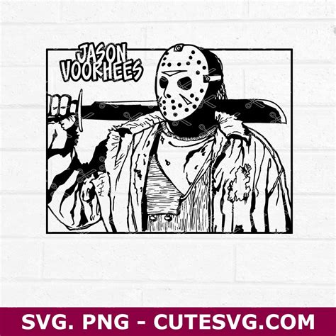 Jason Voorheest Svg Floral Jason Voorhees Silhouette 60 Off