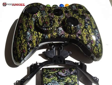 Zombie Faces Hydro Dipped Xbox Controller Shell Kit