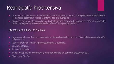 Retinopatía hipertensiva PPT Descarga Gratuita