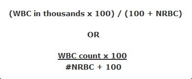 Manual White Blood Cell Count Formula