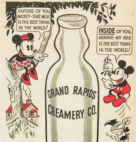 The Ethical Adman Fd Ad Fridays Vintage Mickey Mouse Milk Innuendo