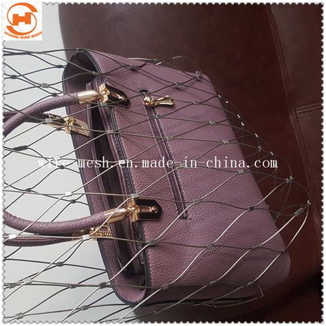 Stainless Steel Cable Mesh For Bag Anti Theft Wire Rope Bag Mesh