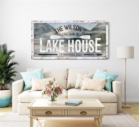 Personalized Lake House Sign Custom Lake House Decor Custom - Etsy