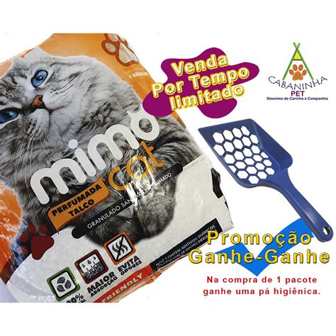 Areia Sanit Ria Mimo Cat Talco P Coletora Areia Para Gato Kg