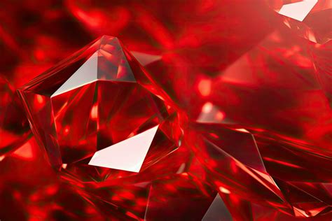 Red crystal background. 3d rendering, 3d illustration. Abstract ...