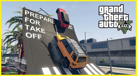 Gta 5 Stunt Jumps At Los Santos Airport Youtube