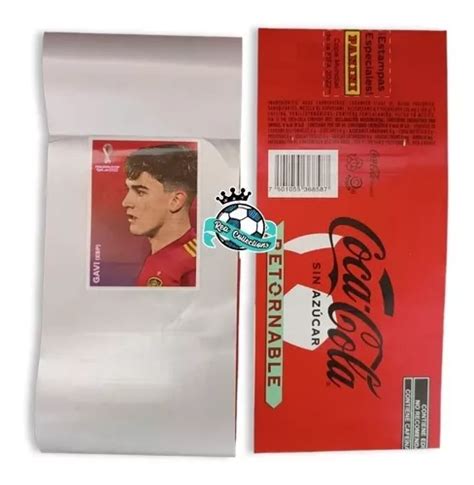 Estampa Gavi Coca Cola C Con Etiqueta Qatar Panini Meses Sin