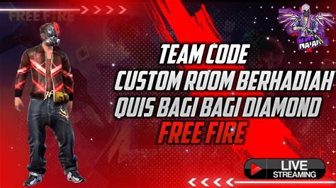 Live Free Fire Mabar Give Away Custom Room Berhadiah Bagi Bagi