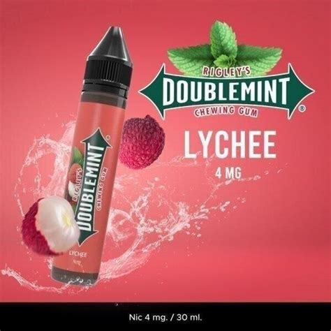 DoubleMint Chewing Gum Lychee Freebase 30ml แท ดบเบลมนท