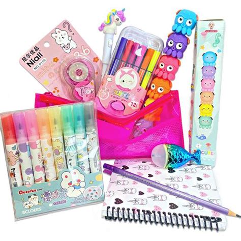 Kit Papelaria Combo Volta As Aulas Kawaii Itens Realizzi