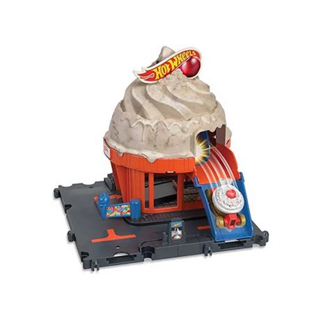 Hot Wheels City alap pálya Belvárosi fagylalt forgatag Mattel vásárlás a Játékshopban