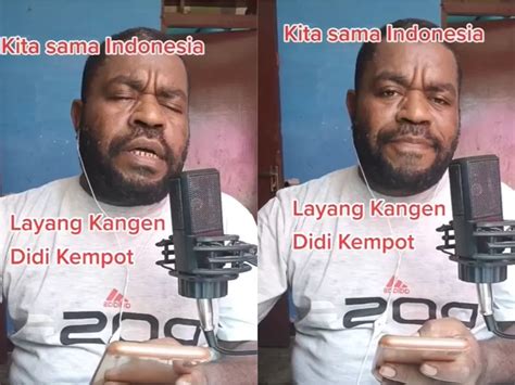 Bawakan Lagu Didi Kempot Suara Merdu Pria Papua Ini Bikin Netizen