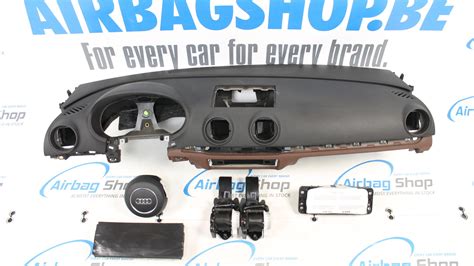 Airbag Set Dashboard Black Brown 3 Spoke Audi A3 8V 2012 2020