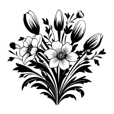 Spring Flowers Svg File For Cricut Silhouette And Laser Machines