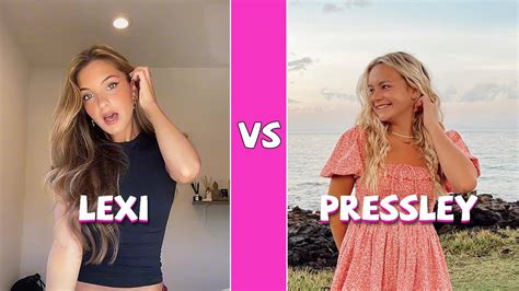 Lexi Rivera Vs Pressley Hosbach Tiktok Dances Compilation Youtube