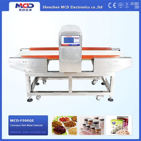 Conveyor Belt 25m Min Food Metal Detector 6 Inches Blue Lcd Display Ac100 265v Power