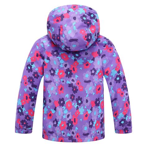 Children Kids Girls Outdoor Waterproof With Hoodie Jacket Keep Warm Coat Clothes Streetwear ...