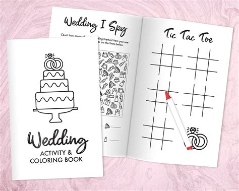 Free Printable Wedding Activity and Coloring Book for Kids - Pjs and Paint