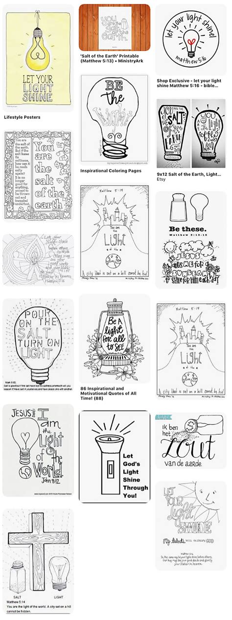 Let Your Light Shine - Coloring Page - SundaySchoolist