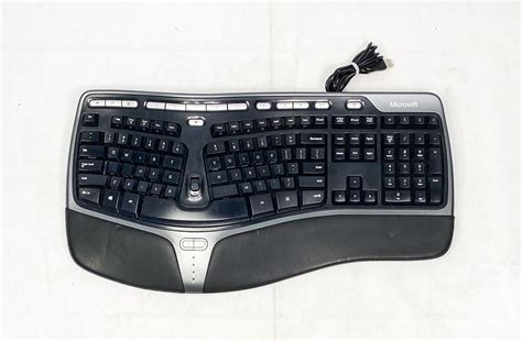 Used Microsoft Natural Ergonomic Keyboard 4000 V1.0 KU-0462 With Stand ...