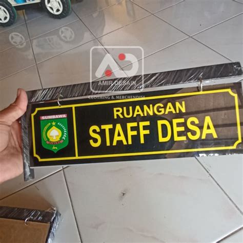 Papan Nama Ruangan Plang Nama Ruangan Akrilik 20 X 60 Cm