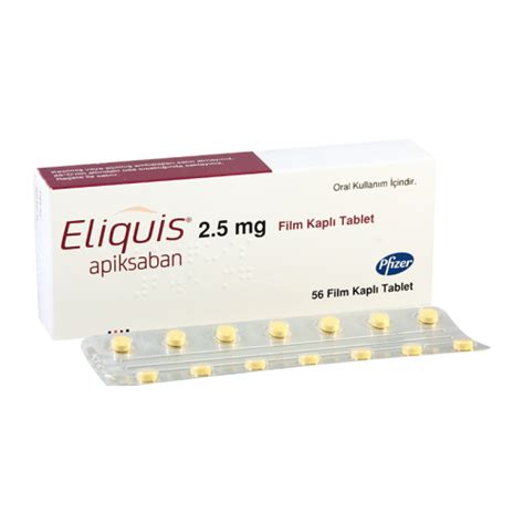 Eliquis Apixaban 2 5mg Tab 56’s Trafalgar Gate Pharma