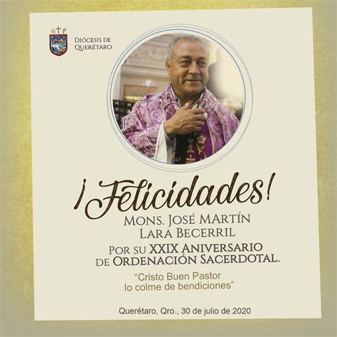 Xxix Aniv De OrdenaciÓn Sacerdotal De Mons MartÍn Lara Becerril