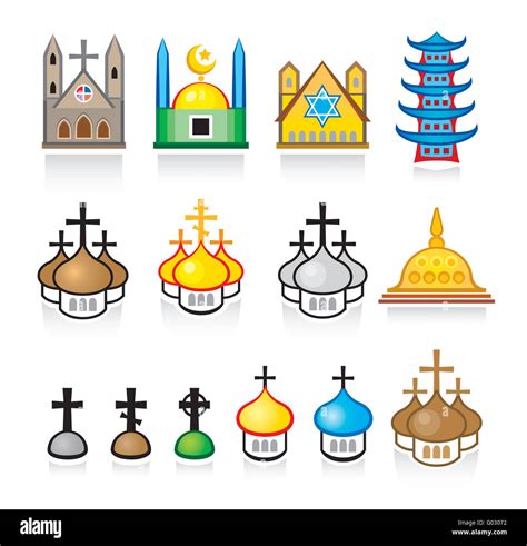 Christianity Judaism Islam Symbols Stock Photos & Christianity Judaism ...