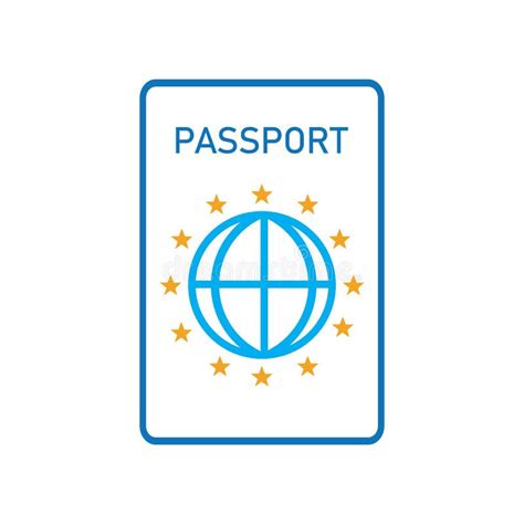 Passport Icon Vector Logo Template Stock Vector Illustration Of World Personal 170784776