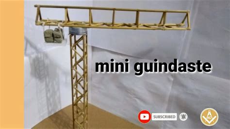 Como Fazer Mini Guindaste How To Make Mini Crane YouTube