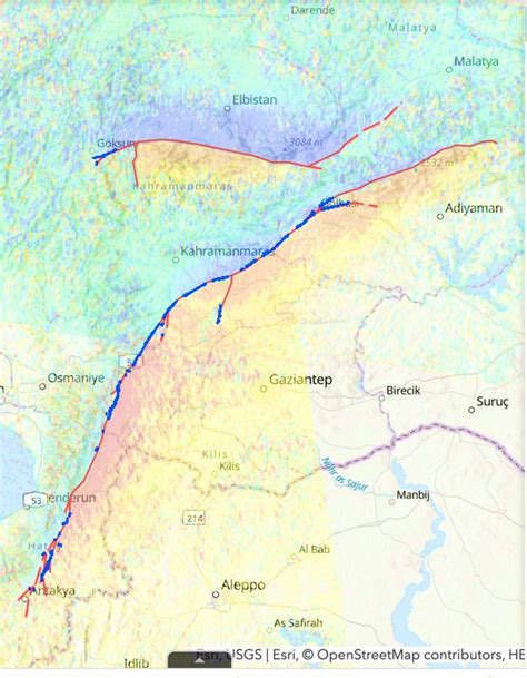 Selim Atalay on Twitter ABD USGS Jeoloji kırılan fayları görüntüledi