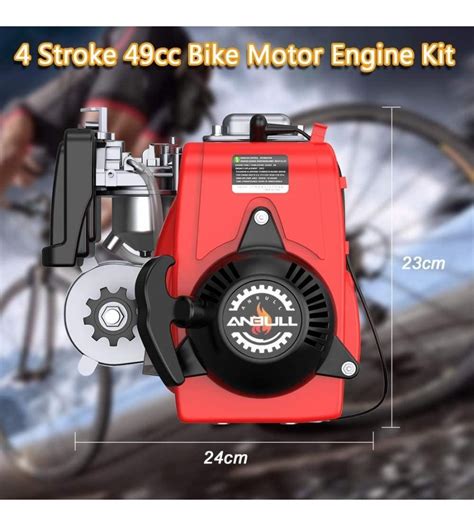 Anbull 49CC 4 Stroke Gas Petrol Motorized Bike Bicycle Engine