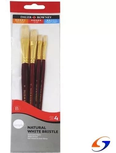 Set Pincel Daler Rowney Cerda Natural X Serviciopapelero Cuotas Sin