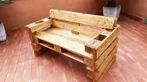 How To Make Diy Pallet Bench Come Realizzare Una Panchina Con Pallet