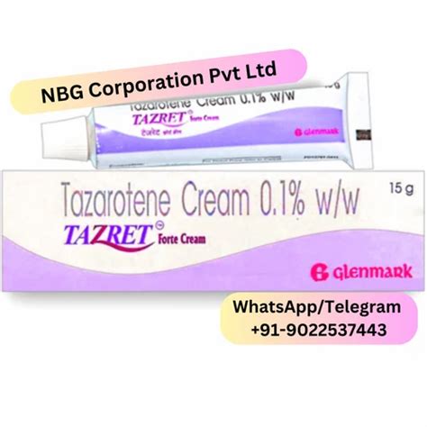 Tazret Tazarotene Creamgel Ip Packaging Size 15 Gm At Rs 535piece