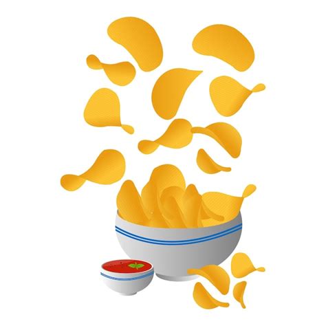 Premium Vector Vector Of Potato Chips Illustration