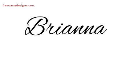 Cursive Name Tattoo Designs Brianna Download Free - Free Name Designs