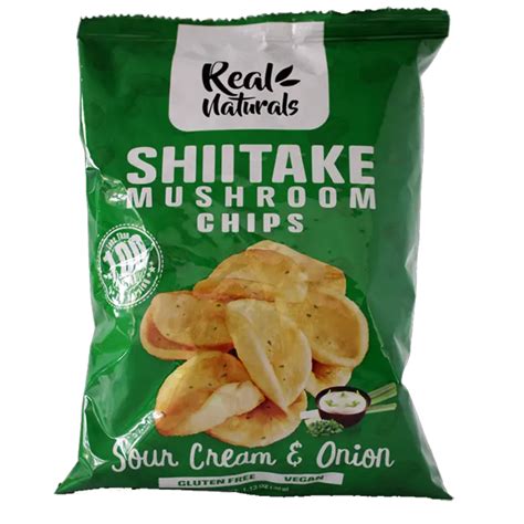 Real Naturals, Shiitake Mushroom Chips | Vegan | Healthy Snacks NZ