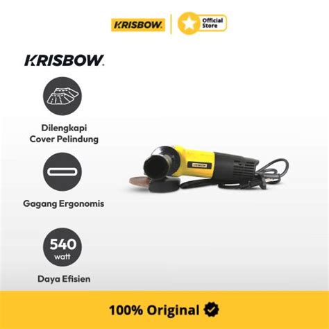 Jual Krisbow Angle Grinder Mesin Gerinda Poles Watt Cm Shopee