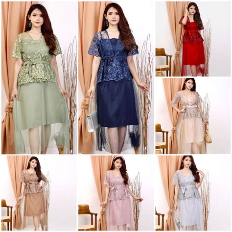 Jual Ada Realpic In Dress Gracia Tile Premium Inner Outer Dres